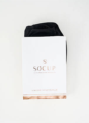 Chiloți-menstruali elasticitate negru SO'CUP femeie