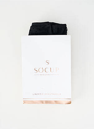 Chiloți-menstruali elasticitate negru SO'CUP femeie