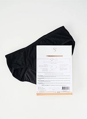 Chiloți-menstruali elasticitate negru SO'CUP femeie