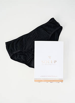 Chiloți-menstruali elasticitate negru SO'CUP femeie