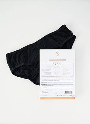 Chiloți-menstruali elasticitate negru SO'CUP femeie