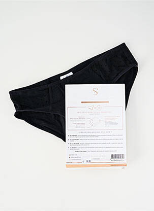 Chiloți-menstruali elasticitate negru SO'CUP femeie