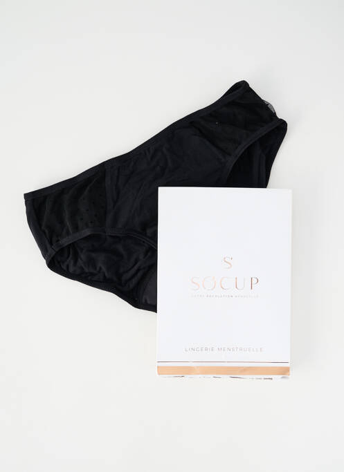 Chiloți-menstruali negru SOCUP femeie