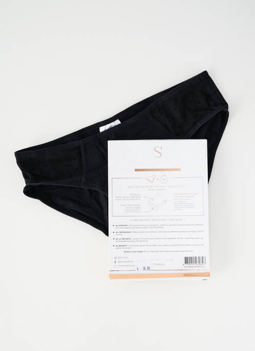 Chiloți-menstruali negru SOCUP femeie