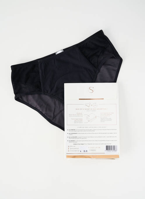 Chiloți-menstruali negru SOCUP femeie