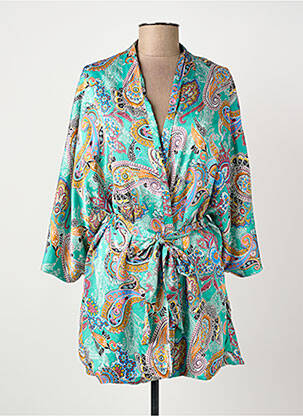 Jachete kimono mâneci lungi verde ROSA FASHION femeie