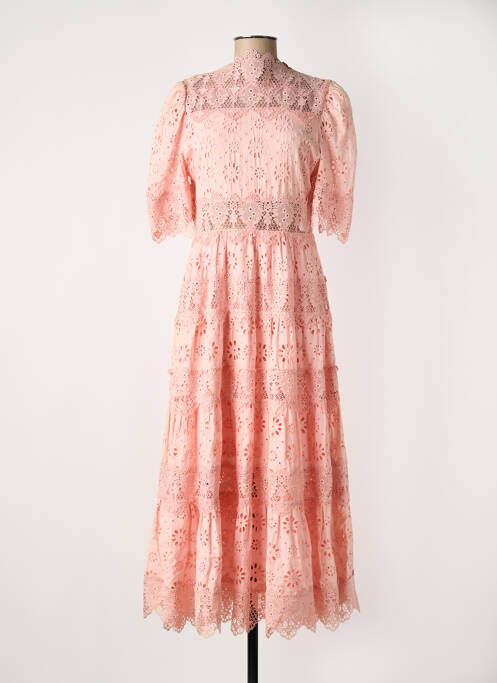 Rochie lungă roz F & P femeie