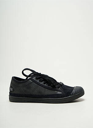 Adidași vârf rotund toc plat până la 3 cm negru LE TEMPS DES CERISES femeie