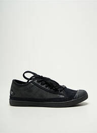 Adidași vârf rotund toc plat până la 3 cm negru LE TEMPS DES CERISES femme