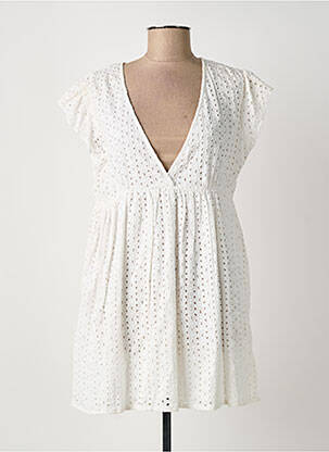 Rochie scurtă mâneci scurte mâneci scurte alb MILK AND HONEY femeie