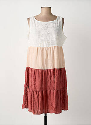 Rochie scurtă bej ROSA FASHION femeie