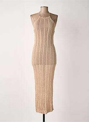 Rochie lungă fără mâneci fără mâneci roz ROSA FASHION femme