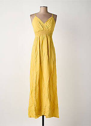 Rochie lungă galben ROSA FASHION femeie