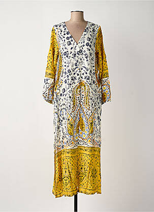 Rochie lungă galben ROSA FASHION femeie