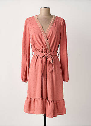 Rochie midi roz ROSA FASHION femeie