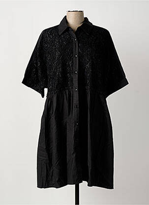 Rochie midi mâneci 3/4 mâneci 3/4 negru BUBBLEE femeie