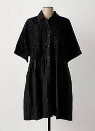 Rochie midi mâneci 3/4 mâneci 3/4 negru BUBBLEE femeie