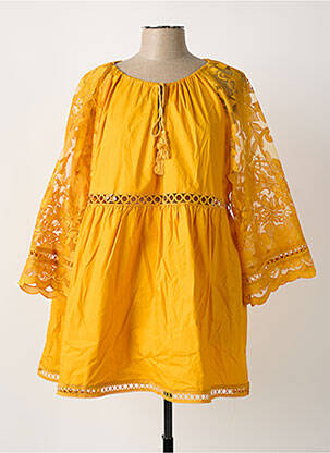 Tunică mâneci lungi portocaliu BUBBLEE femeie