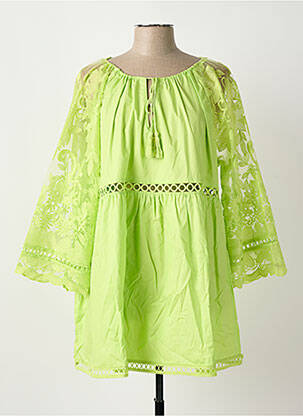 Tunică mâneci lungi verde BUBBLEE femeie