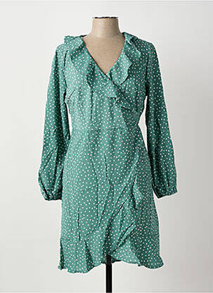 Rochie scurtă mâneci lungi mâneci lungi verde ROSA FASHION femme