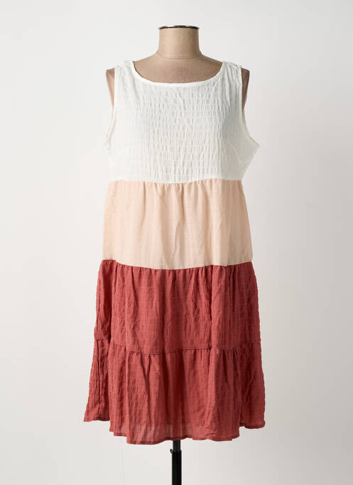 Rochie scurtă bej ROSA FASHION femeie