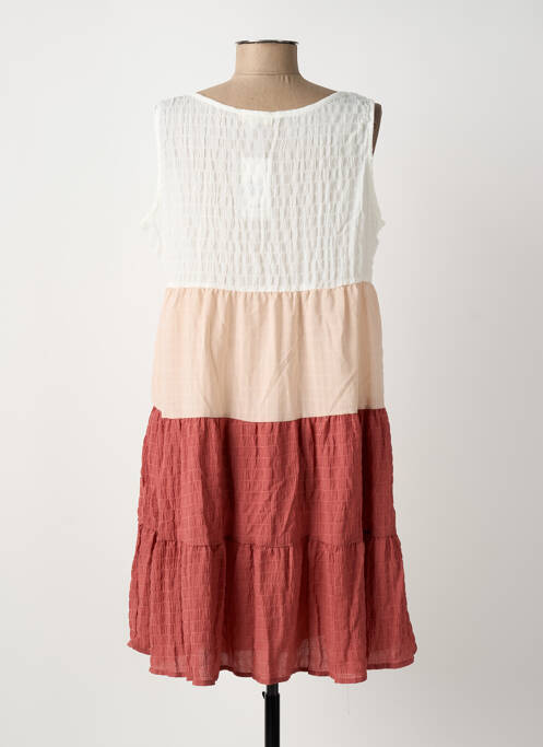 Rochie scurtă bej ROSA FASHION femeie