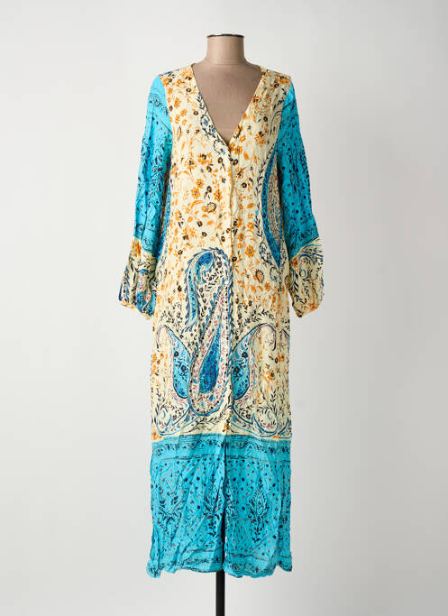 Rochie lungă albastru ROSA FASHION femeie