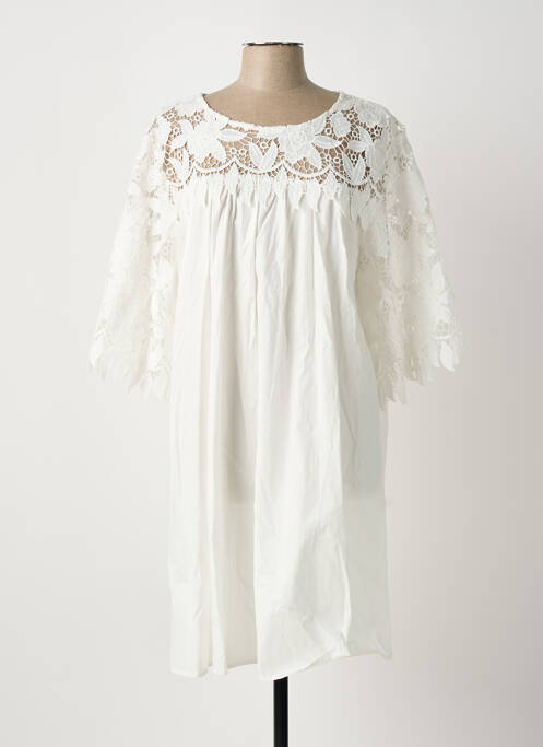 Rochie midi alb BUBBLEE femeie