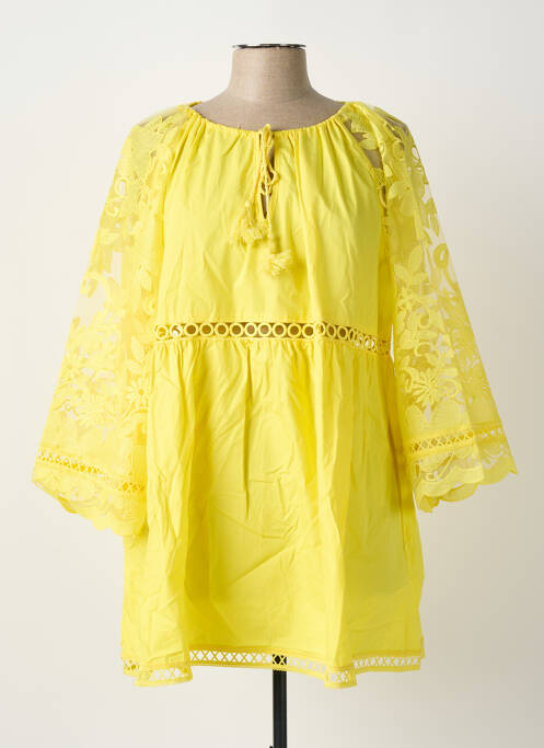 Tunică mâneci lungi galben BUBBLEE femeie