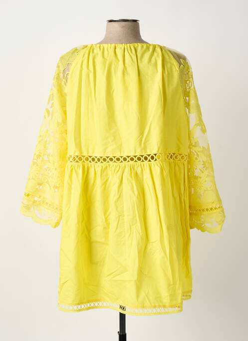 Tunică mâneci lungi galben BUBBLEE femeie