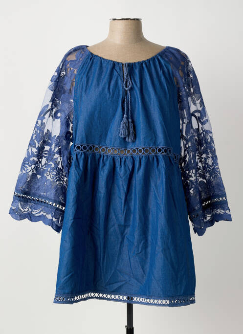 Tunică mâneci lungi albastru BUBBLEE femeie