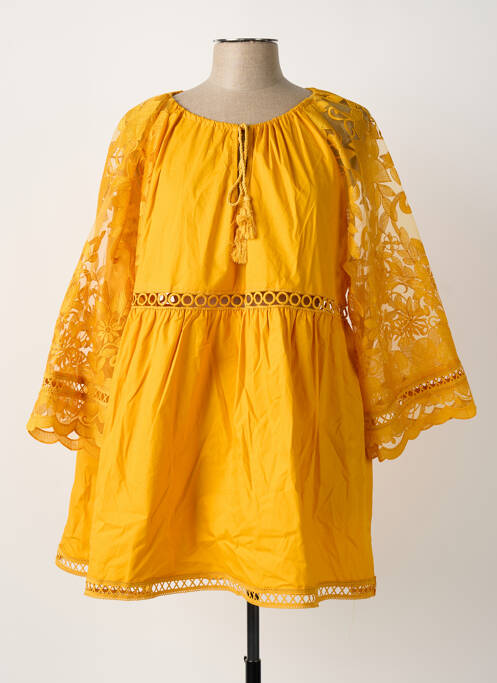 Tunică mâneci lungi portocaliu BUBBLEE femeie