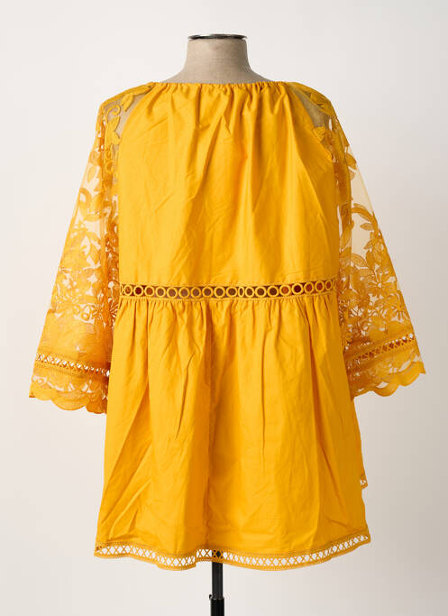 Tunică mâneci lungi portocaliu BUBBLEE femeie