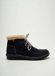 Botine/ghete nubuc toc plat până la 3 cm albastru ALCE SHOES femeie