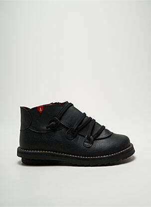 Botine/ghete țesătură satinată toc plat până la 3 cm negru ALCE SHOES femeie