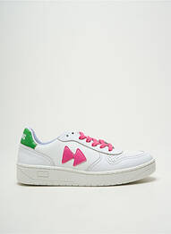 Adidași material neted toc de 4 la 6 cm alb MOVING femme