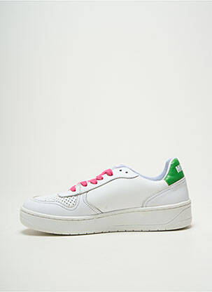 Adidași material neted toc de 4 la 6 cm alb MOVING femeie