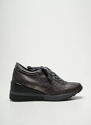 Adidași toc platformă toc de 4 la 6 cm gri B3D femeie