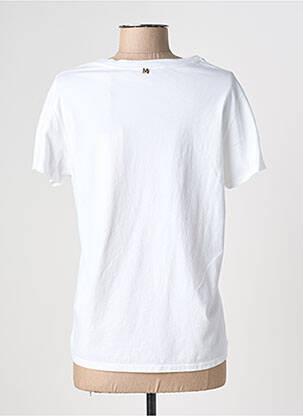 Tricou serigrafie mâneci scurte alb LOLA CASADEMUNT femeie