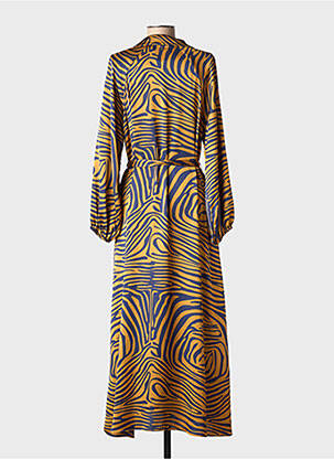 Rochie lungă mâneci lungi mâneci lungi galben LOLA CASADEMUNT femeie