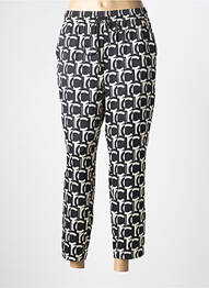Pantalon 7/8 țesătură poplin mărime normală negru LOLA CASADEMUNT femeie