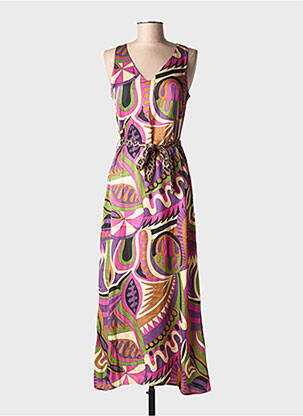 Rochie lungă maro LOLA CASADEMUNT femeie