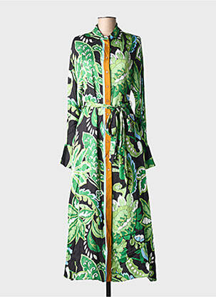 Rochie lungă mâneci lungi mâneci lungi verde LOLA CASADEMUNT femeie
