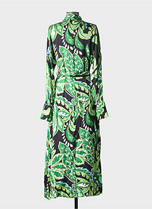 Rochie lungă mâneci lungi mâneci lungi verde LOLA CASADEMUNT femeie