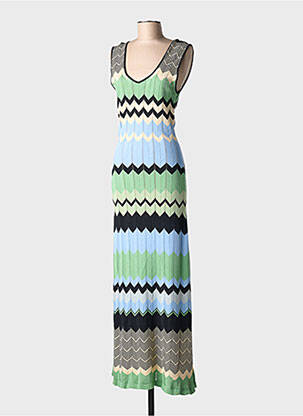Rochie lungă fără mâneci fără mâneci verde LOLA CASADEMUNT femeie