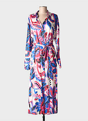 Rochie lungă mâneci lungi mâneci lungi roz LOLA CASADEMUNT femeie