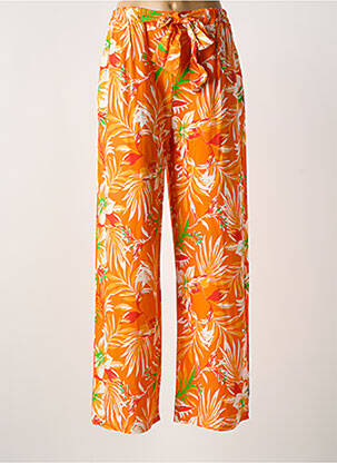 Pantalon drept portocaliu LAGON BLEU femeie