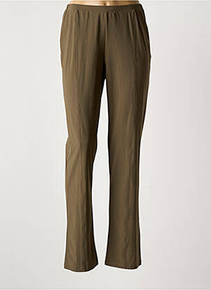Pantalon drept elasticitate mărime normală verde IMPULSION femeie