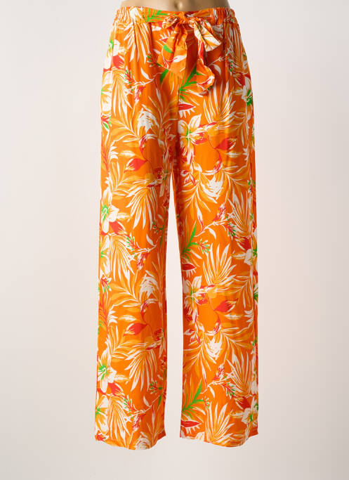 Pantalon drept portocaliu LAGON BLEU femeie