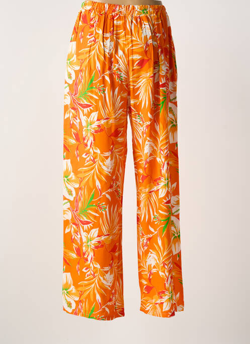 Pantalon drept portocaliu LAGON BLEU femeie